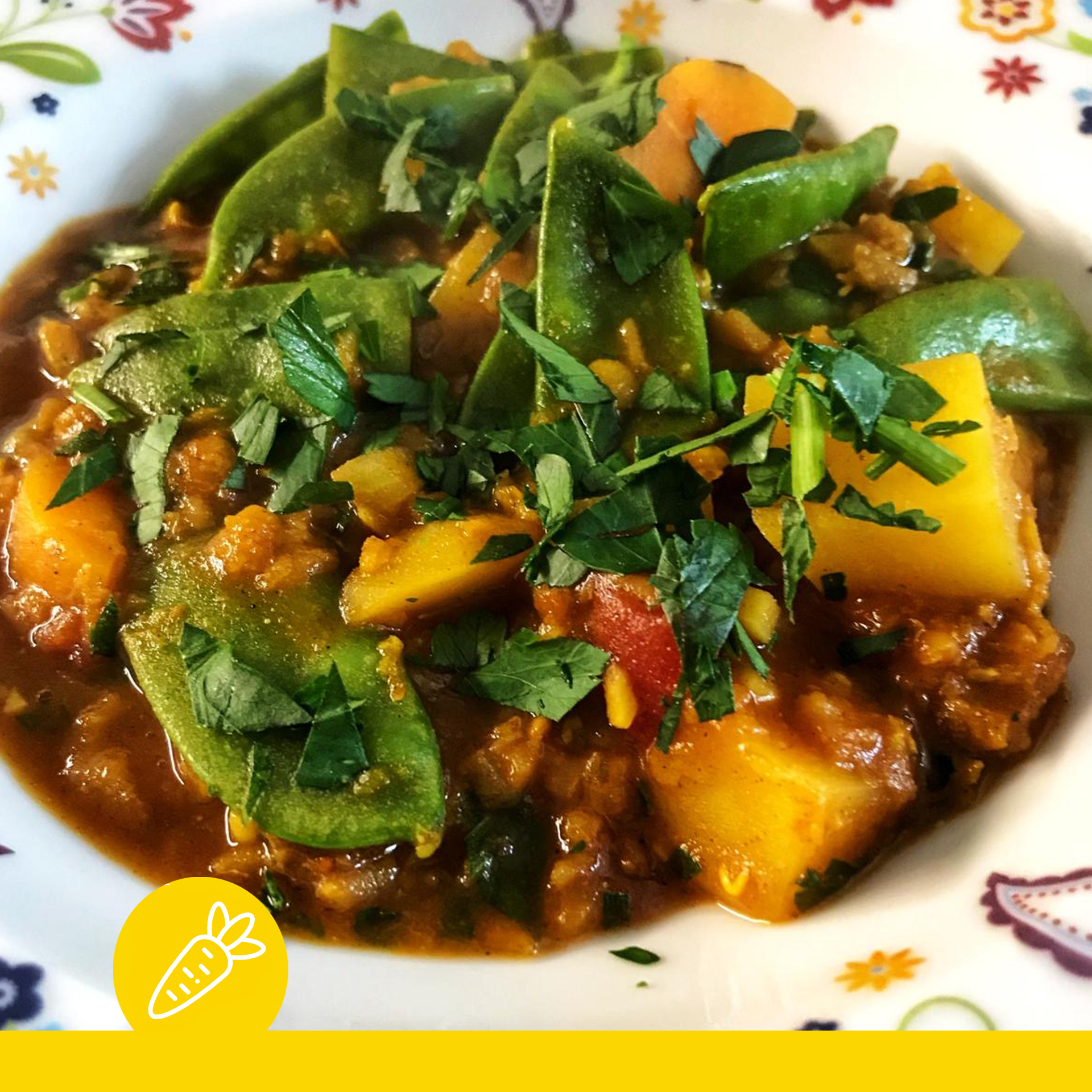 Gemüse stew Indian Style